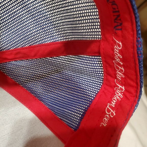 Pabst O'Neil Blue Mesh Trucker Hat Cap Snapback - Picture 6 of 8